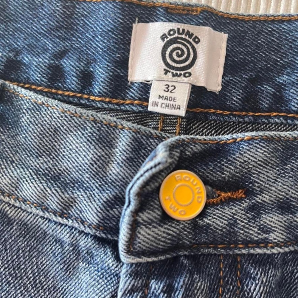 NWT Round Two patchwork jeans - Picture 2 of 6